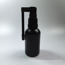 Schwarzen Pharmaceutic Plastikflasche mit oralen Pumpe